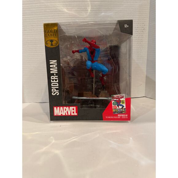 McFarlane Gold Label Marvel Spider-Man Comic Covers 1:10 Scale Posed - Picture 6 of 6